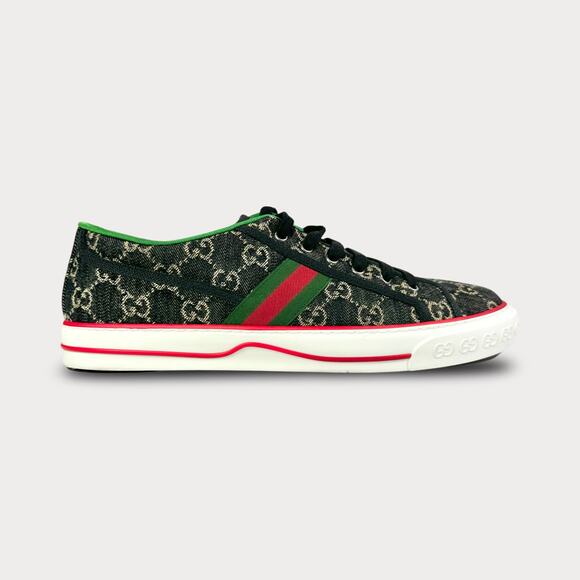 Gucci Denim Tennis 1977 Low Top Sneaker - Men’s 13.5 - Picture 1 of 8